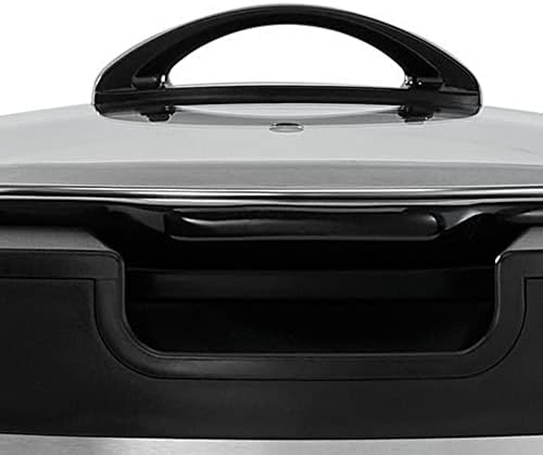 Triple-Insulated Crock-Pot Thermoshield 6 Quart Slow Cooker with Carry Handles S12S - Programmable Slow Cooker with Oval Ceramic Pot Detail