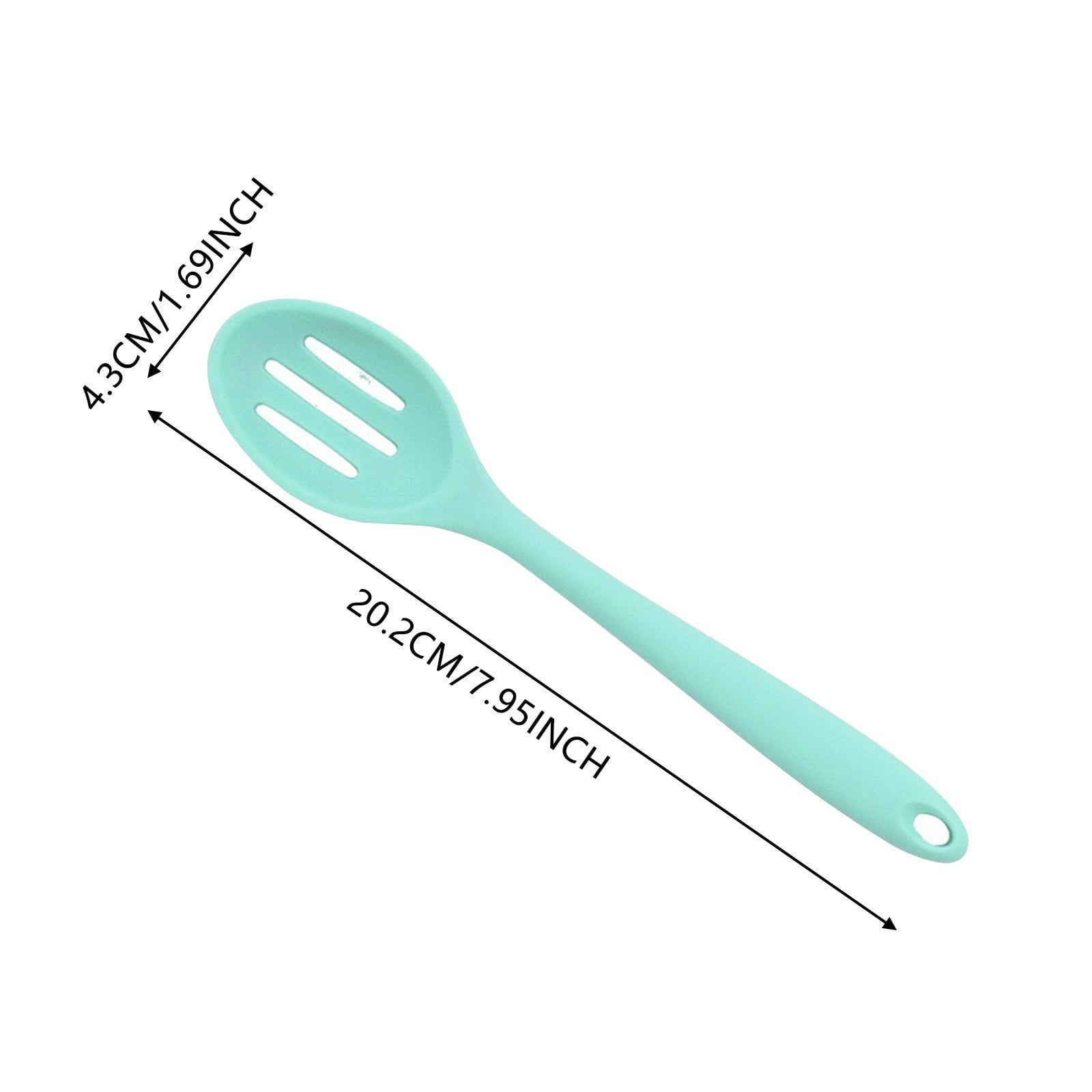 Ergonomic Cooking Silicone Slotted Spoon, High Heat Resistant Silicone Cooking Spoon, 2Pcs Nonstick Silicone Mixing Spoon, Durable Kitc... - Ergonomic Kitchen Tongs and Cooking Spoon Utensil Detail