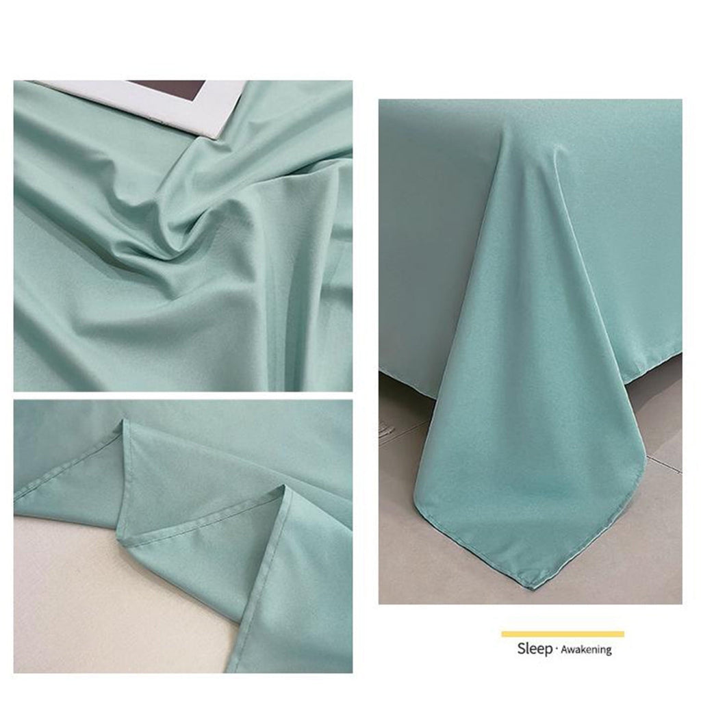 Breathable Luxury Under $5 Clearance! InsCrazy Bed Sheet, 100% Cotton Household Solid Color, Soft and breathable Bed Sheet Piece 66 x 96" - Cooling Hotel Quality Bedding Sheets and Pillowcases Detail
