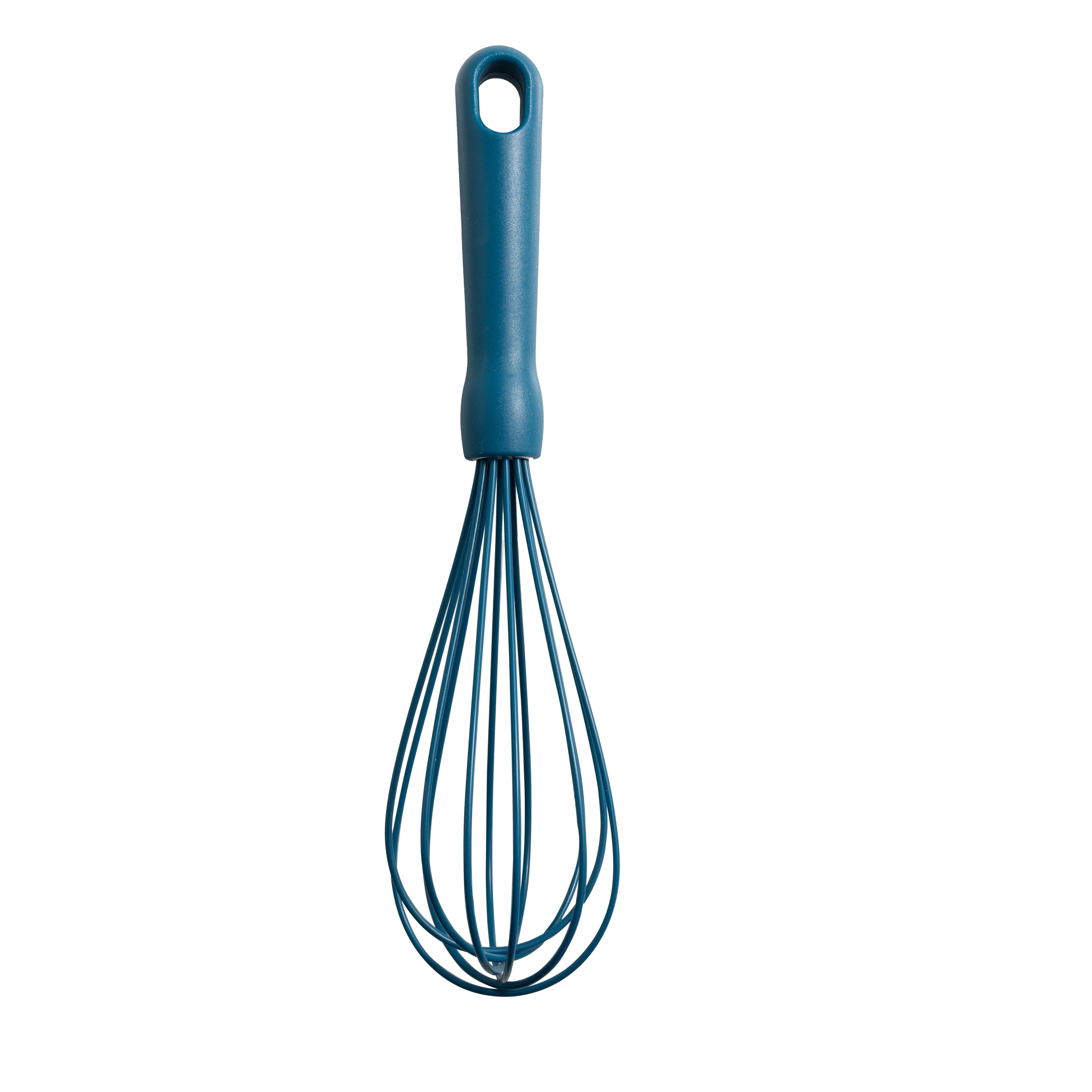 Ergonomic Manual 3-Piece Silicone Whisk Set, 10.5"/10.4"/9.6" L, Blue Color - Innovative Kitchen Helper for Modern Cooking Detail
