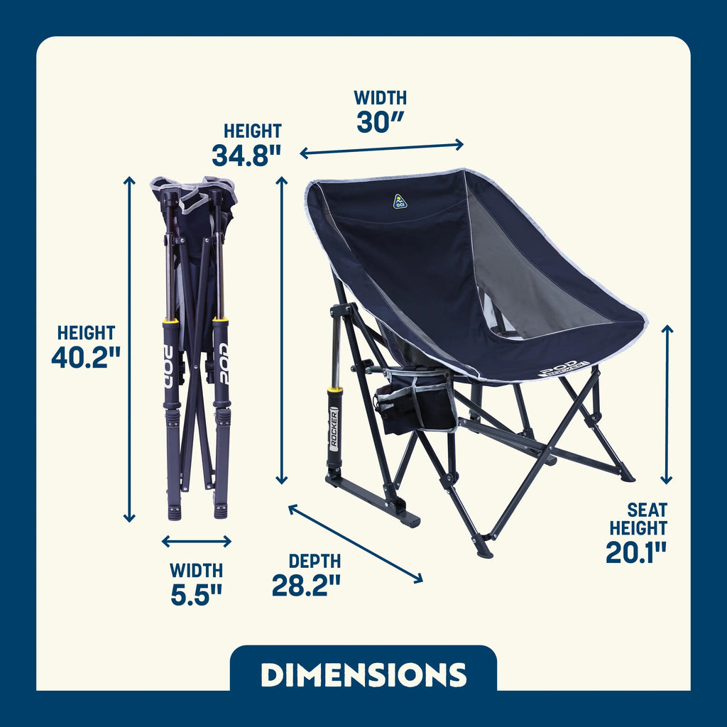 Smooth Motion Pod Rocker - Choice 933 - Heavy-Duty Kickback Rocker with Beverage Holder Detail