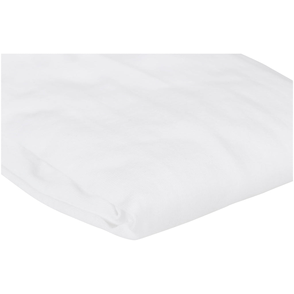 Premium Egyptian Cotton TL Care 100% Natural Breathable Cotton Jersey Knit Fitted Bassinet Sheet, White, 15" x 33", Soft Breathable, for Boys... - Breathable Egyptian Cotton Flat & Fitted Sheets Detail