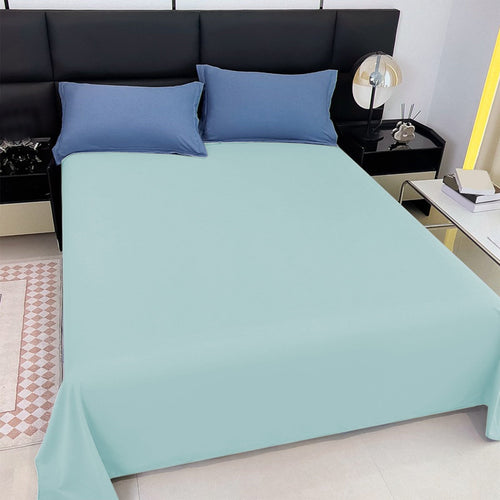 Breathable Luxury Under $5 Clearance! InsCrazy Bed Sheet, 100% Cotton Household Solid Color, Soft and breathable Bed Sheet Piece 66 x 96" - Cooling Hotel Quality Bedding Sheets and Pillowcases Detail