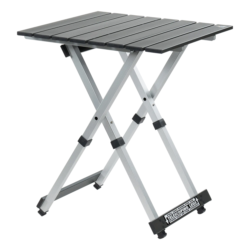 Multi-Functional Cook Compact Camp Table 20 - Choice 513 - Multi-Functional Heavy-Duty Grilling Table Counter - Black Chrome