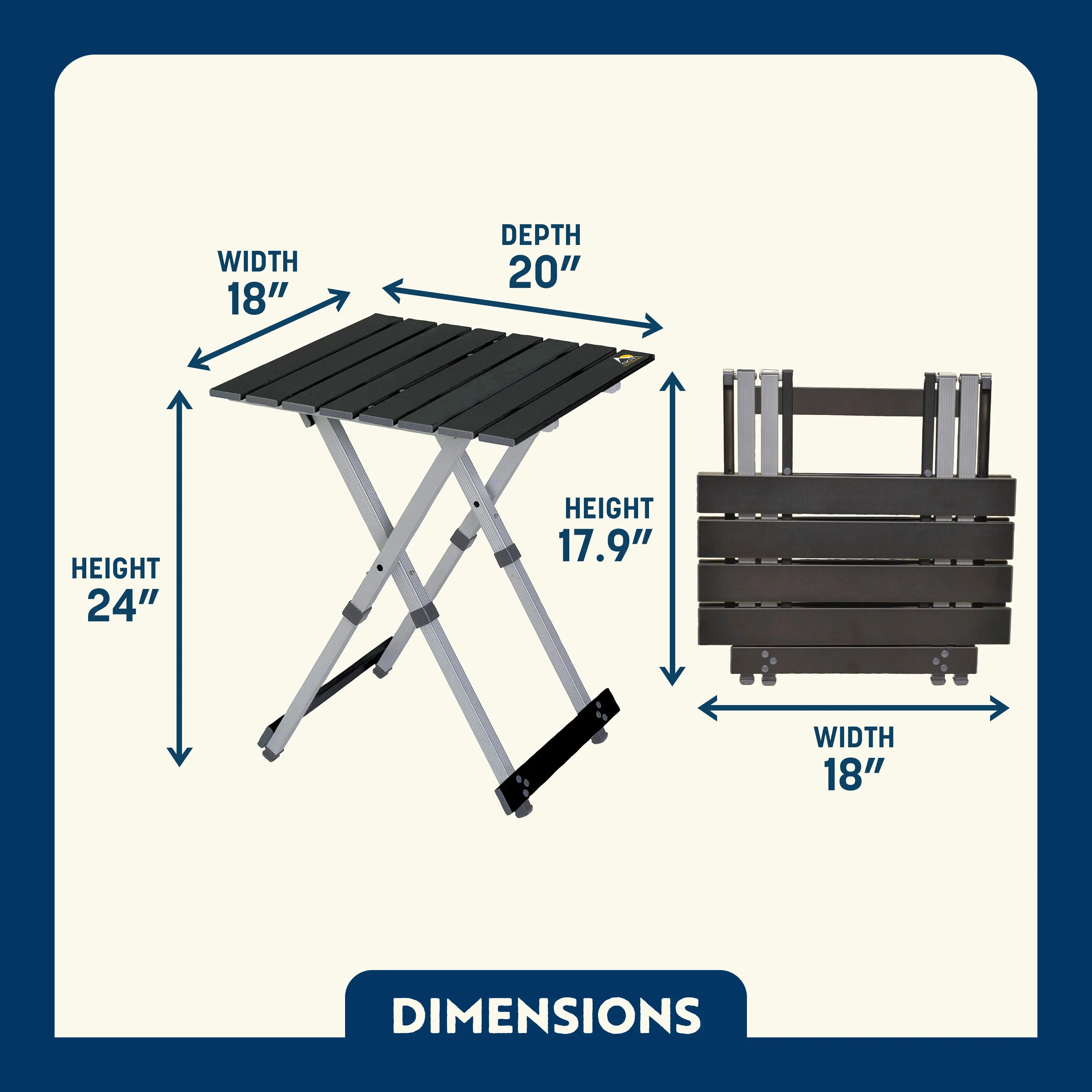 Multi-Functional Cook Compact Camp Table 20 - Choice 513 - Multi-Functional Heavy-Duty Grilling Table Counter Detail