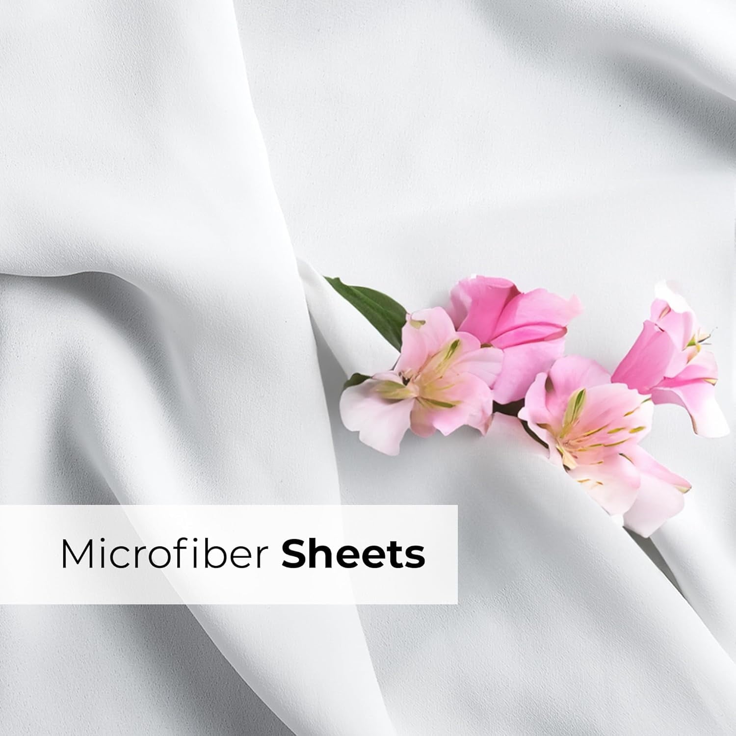 Cooling Sateen 6-Piece Extra Deep Pocket Sheet Set With Extra Matching Pillowcases - King Size Bed Sheets Fits 18"-24" Ma... - Luxury Bed Sheet Set with Deep Pockets Detail