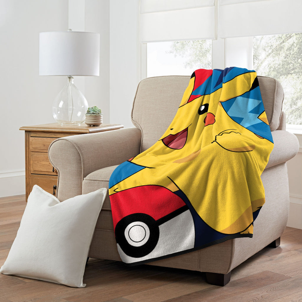 Decorative Knitted Throw Blanket, "Quick Capture", Micro Raschel, 46in x 60in, 1 Each - Super Soft Reversible Sherpa Flannel Blanket Detail