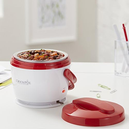 Portable Electric Crock-Pot Portable Lunch Food Warmer – Red S04M - Mini Personal Food Warmer for Healthy Meal Prep Detail