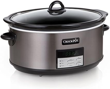 Triple-Insulated Crock-Pot 8 Quart Programmable Slow Cooker with Auto Warm S28G - Large Capacity Electric Stew Pot & Slow Cooker - Default Title