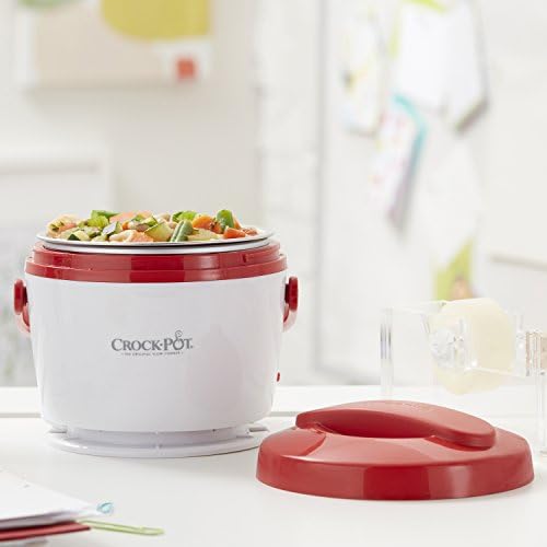 Portable Electric Crock-Pot Portable Lunch Food Warmer – Red S04M - Mini Personal Food Warmer for Healthy Meal Prep Detail