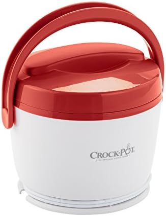 Portable Electric Crock-Pot Portable Lunch Food Warmer – Red S04M - Mini Personal Food Warmer for Healthy Meal Prep - Red