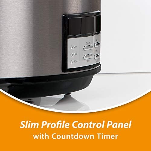 Triple-Insulated Crock-Pot 8 Quart Programmable Slow Cooker with Auto Warm S28G - Large Capacity Electric Stew Pot & Slow Cooker Detail