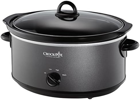 Digital Control Crock-Pot 7 Quart Slow Cooker – Charcoal S09Q - Large Capacity Electric Stew Pot & Slow Cooker - Default Title