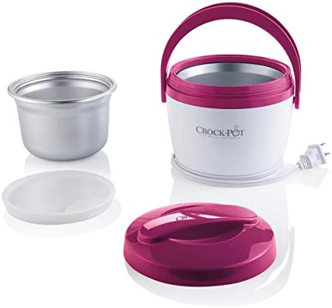 Mini Personal Crock-Pot Lunch Crock Portable Food Warmer 20oz – Pink S03U - Self-Heating Lunch Box for Office and Car Travel Detail