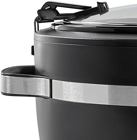 Triple-Insulated Crock-Pot Thermoshield 6 Quart Slow Cooker with Carry Handles S12S - Programmable Slow Cooker with Oval Ceramic Pot Detail