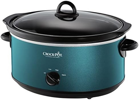 Programmable Crock-Pot 7 Quart Manual Slow Cooker – Turquoise S25U - Programmable Slow Cooker with Oval Ceramic Pot - Default Title
