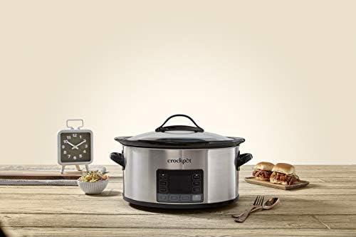 Triple-Insulated Crock-Pot MyTime 6 Quart Programmable Slow Cooker S08D - Programmable Slow Cooker with Oval Ceramic Pot Detail