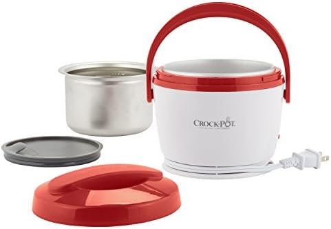 Portable Electric Crock-Pot Portable Lunch Food Warmer – Red S04M - Mini Personal Food Warmer for Healthy Meal Prep Detail