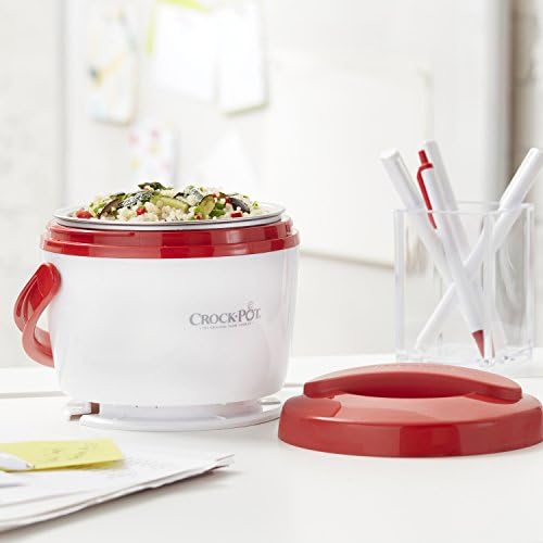 Portable Electric Crock-Pot Portable Lunch Food Warmer – Red S04M - Mini Personal Food Warmer for Healthy Meal Prep Detail