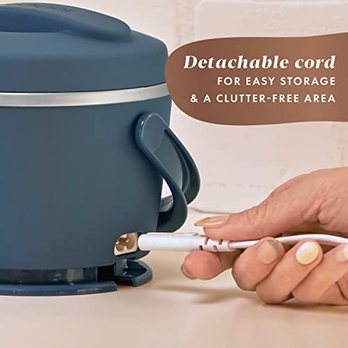 Leak-Proof Crock-Pot Electric Lunch Box Food Warmer 20oz – Faded Blue S22V - Self-Heating Lunch Box for Office and Car Travel Detail