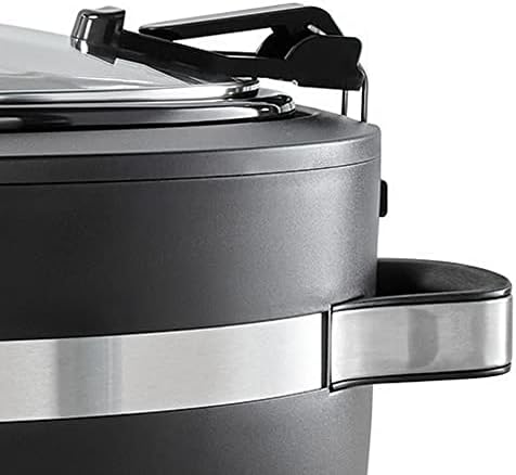 Triple-Insulated Crock-Pot Thermoshield 6 Quart Slow Cooker with Carry Handles S12S - Programmable Slow Cooker with Oval Ceramic Pot Detail