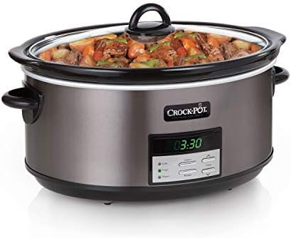 Triple-Insulated Crock-Pot 8 Quart Programmable Slow Cooker with Auto Warm S28G - Large Capacity Electric Stew Pot & Slow Cooker Detail