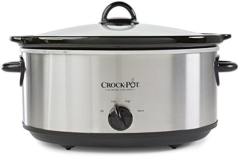 Triple-Insulated Crock-Pot 7 Quart Oval Manual Slow Cooker – Stainless Steel S29K - Large Capacity Electric Stew Pot & Slow Cooker Detail