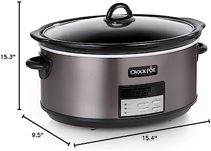 Triple-Insulated Crock-Pot 8 Quart Programmable Slow Cooker with Auto Warm S28G - Large Capacity Electric Stew Pot & Slow Cooker Detail