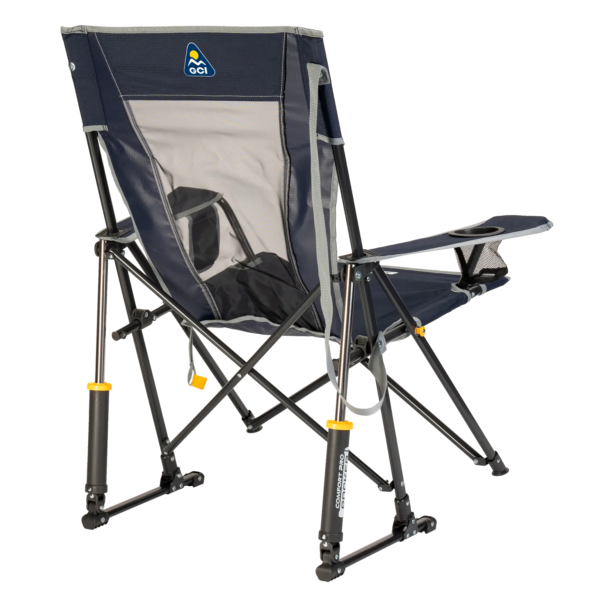 Luxury Camp Comfort Pro Rocker - Choice 375 - RoadTrip Rocker Smooth Motion Camp Chair Detail