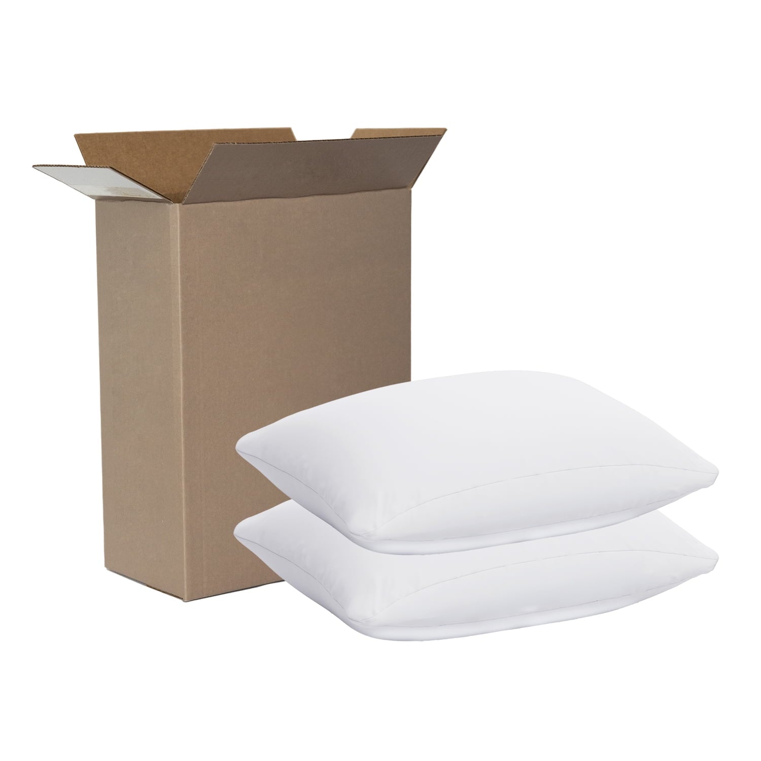 Fluffy Shredded Allergy Relief Bed Pillows, Standard/Queen - Firm Support, Back and Side Sleeper (2 Count) - Orthopedic Shredded Foam Bed Pillow Set Detail