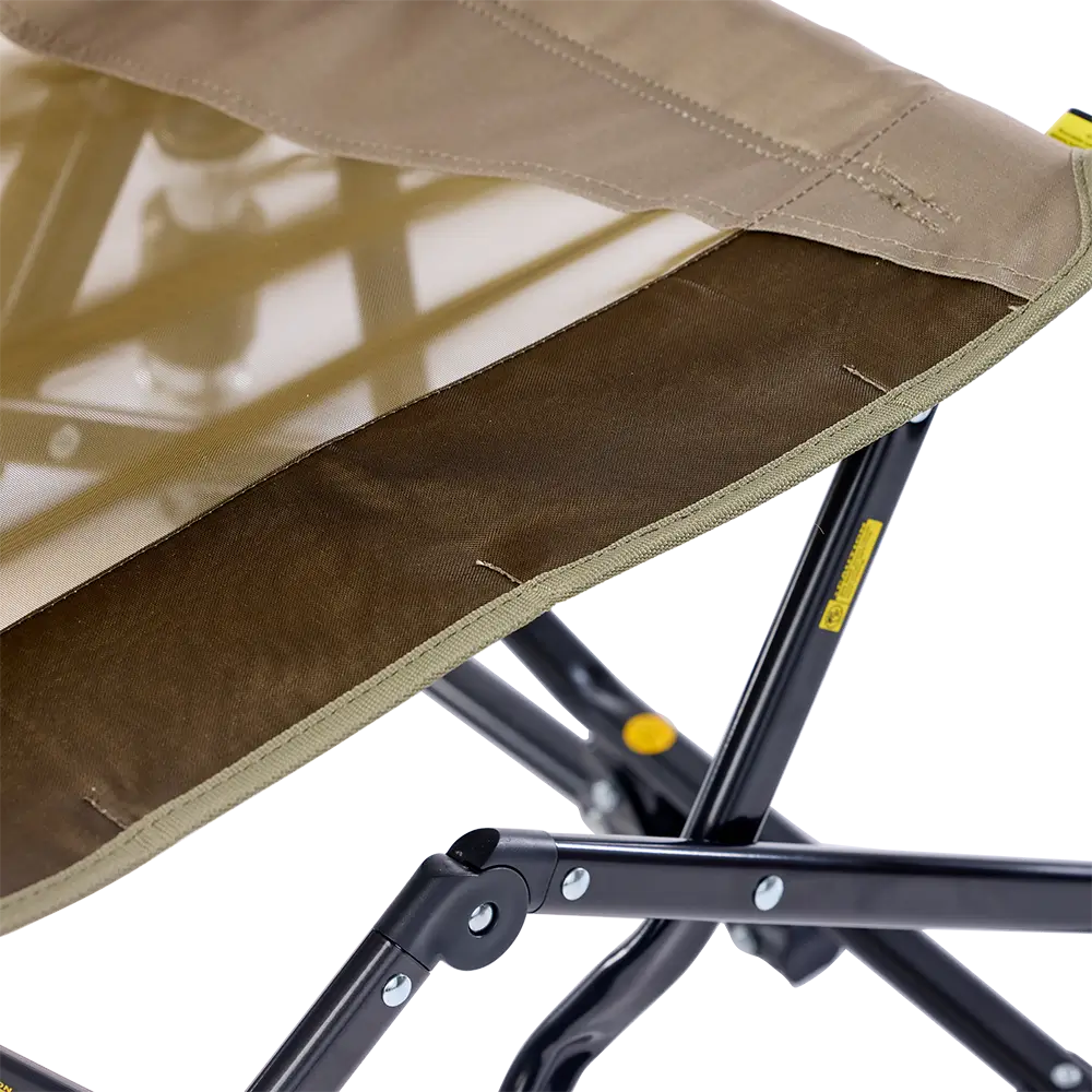 Luxury Camp Adjustable Rocker - Choice 573 - Heavy-Duty Kickback Rocker with Beverage Holder Detail