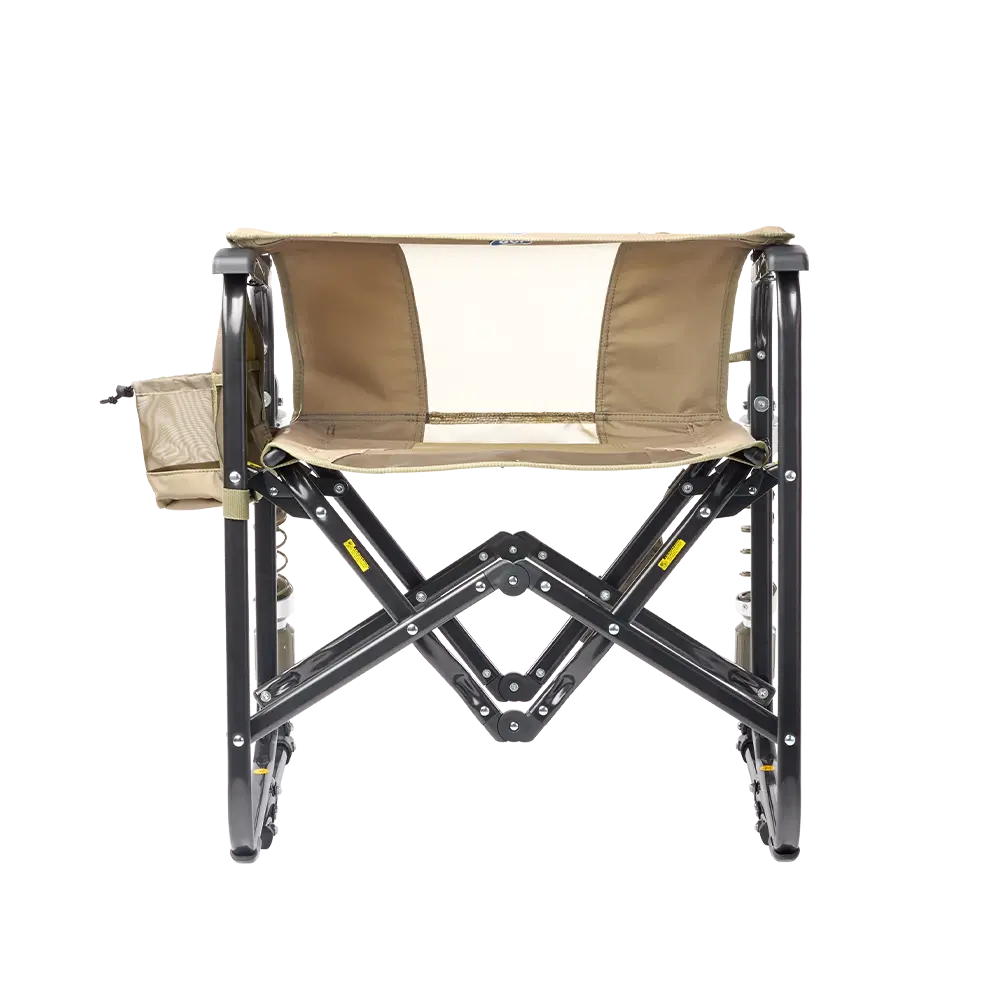 Luxury Camp Adjustable Rocker - Choice 573 - Heavy-Duty Kickback Rocker with Beverage Holder Detail