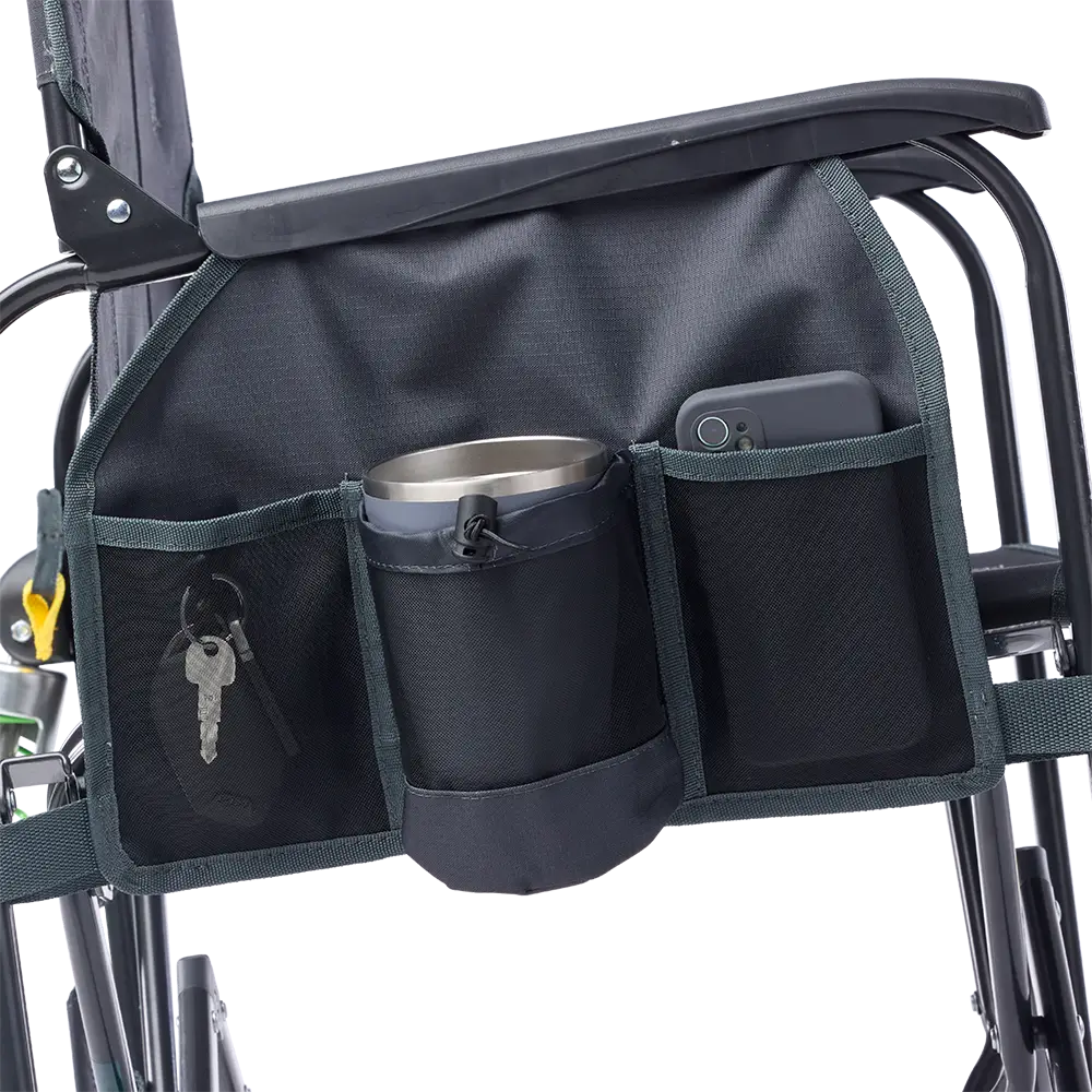 Luxury Camp Adjustable Rocker - Choice 573 - Heavy-Duty Kickback Rocker with Beverage Holder Detail