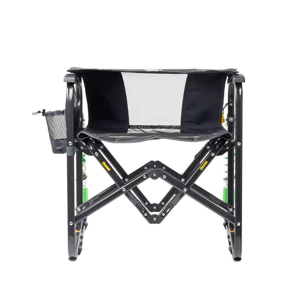 Luxury Camp Adjustable Rocker - Choice 573 - Heavy-Duty Kickback Rocker with Beverage Holder Detail