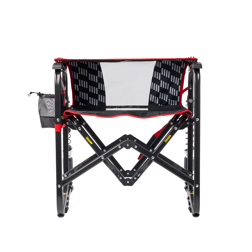 Luxury Camp Adjustable Rocker - Choice 573 - Heavy-Duty Kickback Rocker with Beverage Holder Detail
