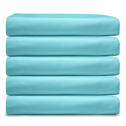 Breathable Luxury RV/Short Queen 6-Piece Bed Set for Campers - Deep Pocket Fitted Sheet Luxury Soft Microfiber, Teal - Luxury Bed Sheet Set with Deep Pockets Detail