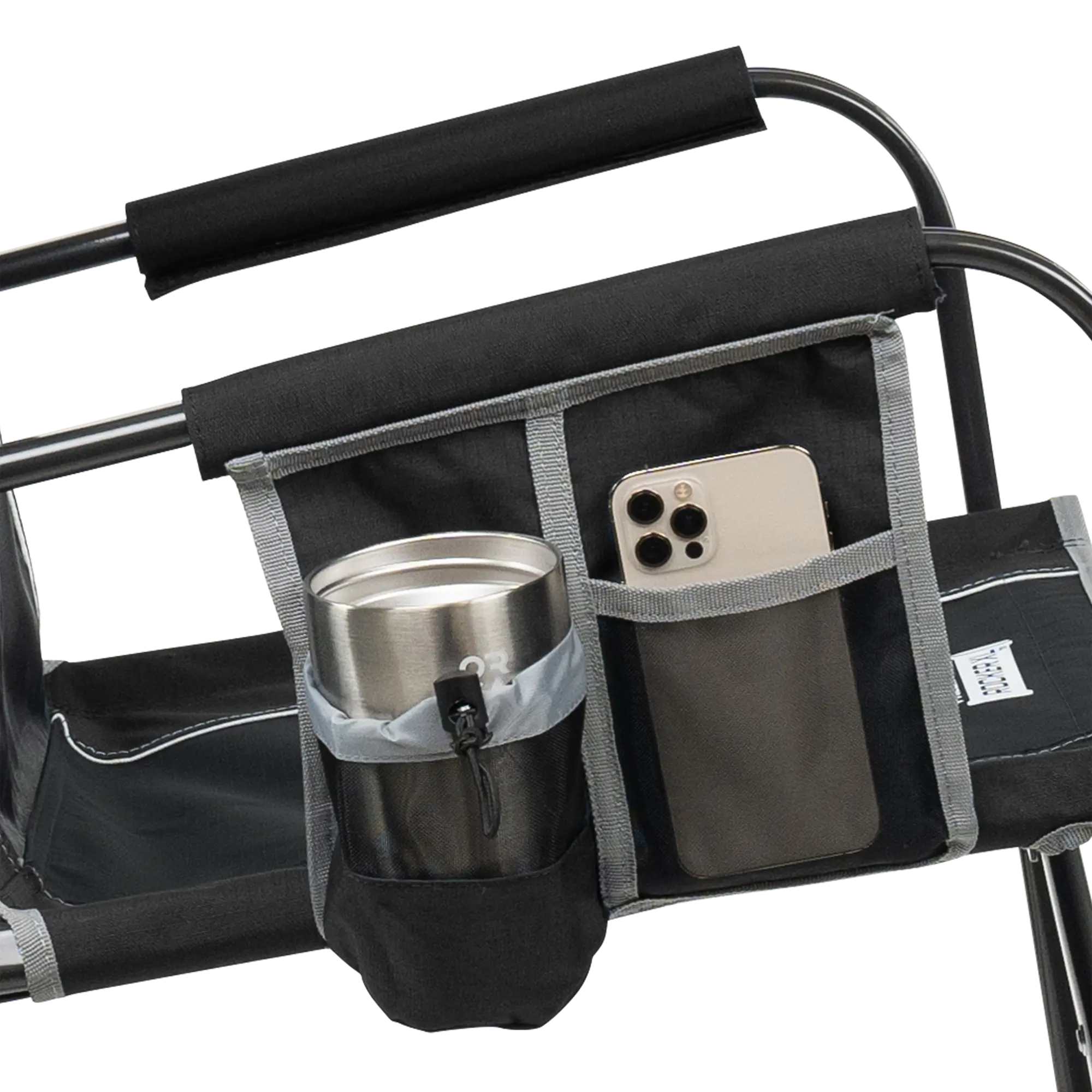 Patented Spring-Action Freestyle Rocker XL - Choice 552 - Heavy-Duty Kickback Rocker with Beverage Holder Detail