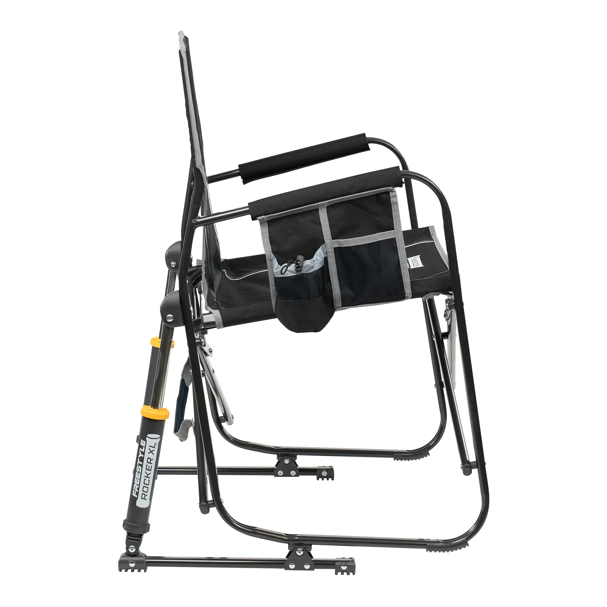 Patented Spring-Action Freestyle Rocker XL - Choice 552 - Heavy-Duty Kickback Rocker with Beverage Holder Detail
