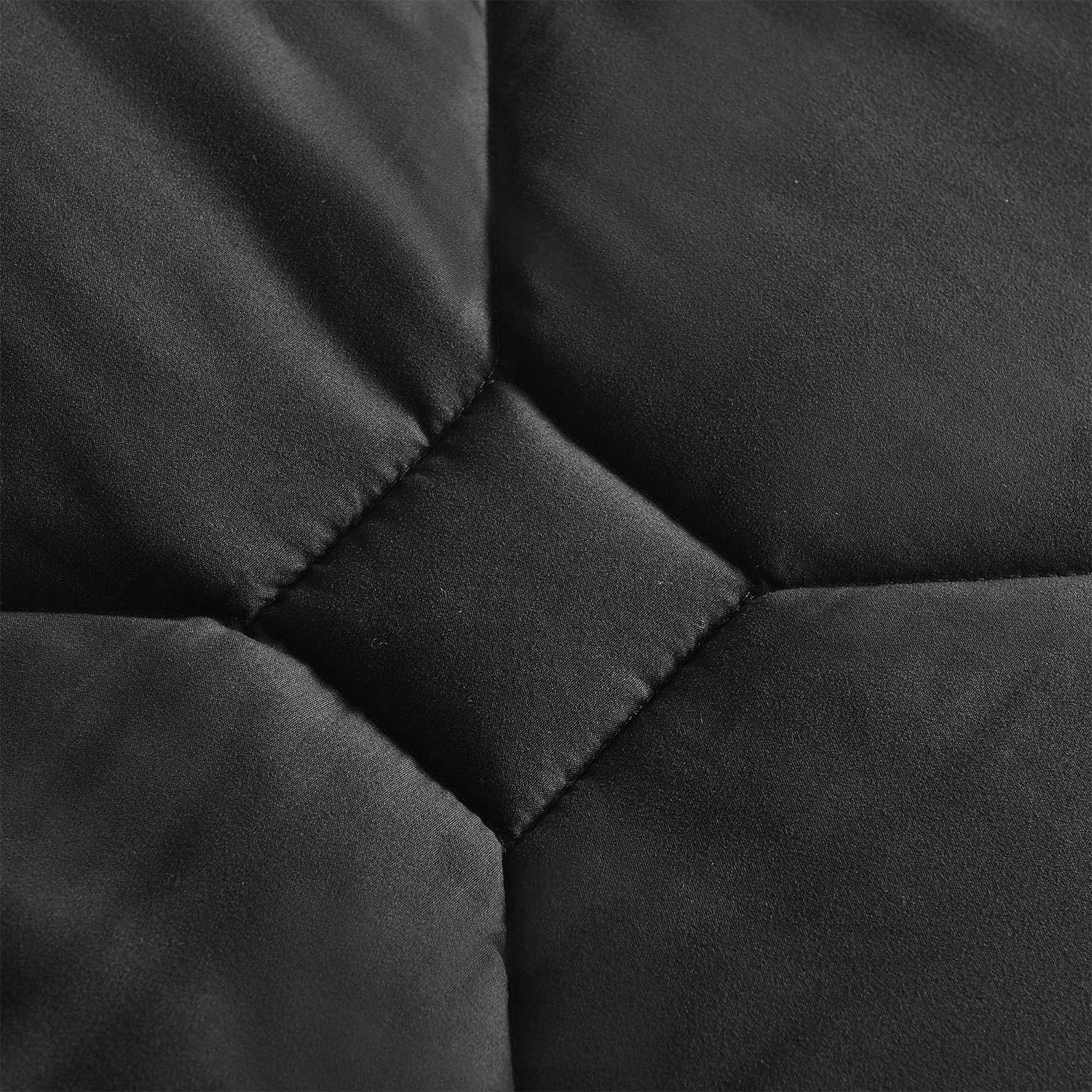 Hypoallergenic Cloud 8 PCS Modern Comforter Set with Sheets All Season Bed in a Bag, Black, Queen Size - Hypoallergenic Ultra-Fluffy Quilt for Winter Detail