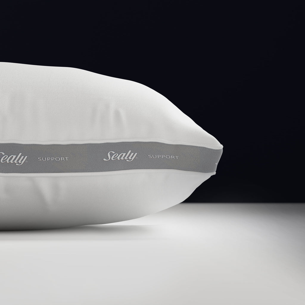 Orthopedic Support Extra Firm Support Foam Core Pillow 2pk, King - Hotel Quality Plush Sleeping Pillows Detail