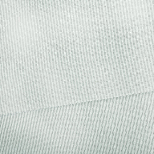 Breathable Luxury Easy Care 300 Thread Count Cotton Rich Percale Sheet Set, King, Grey Stripes - Cooling Hotel Quality Bedding Sheets and Pillowcases Detail