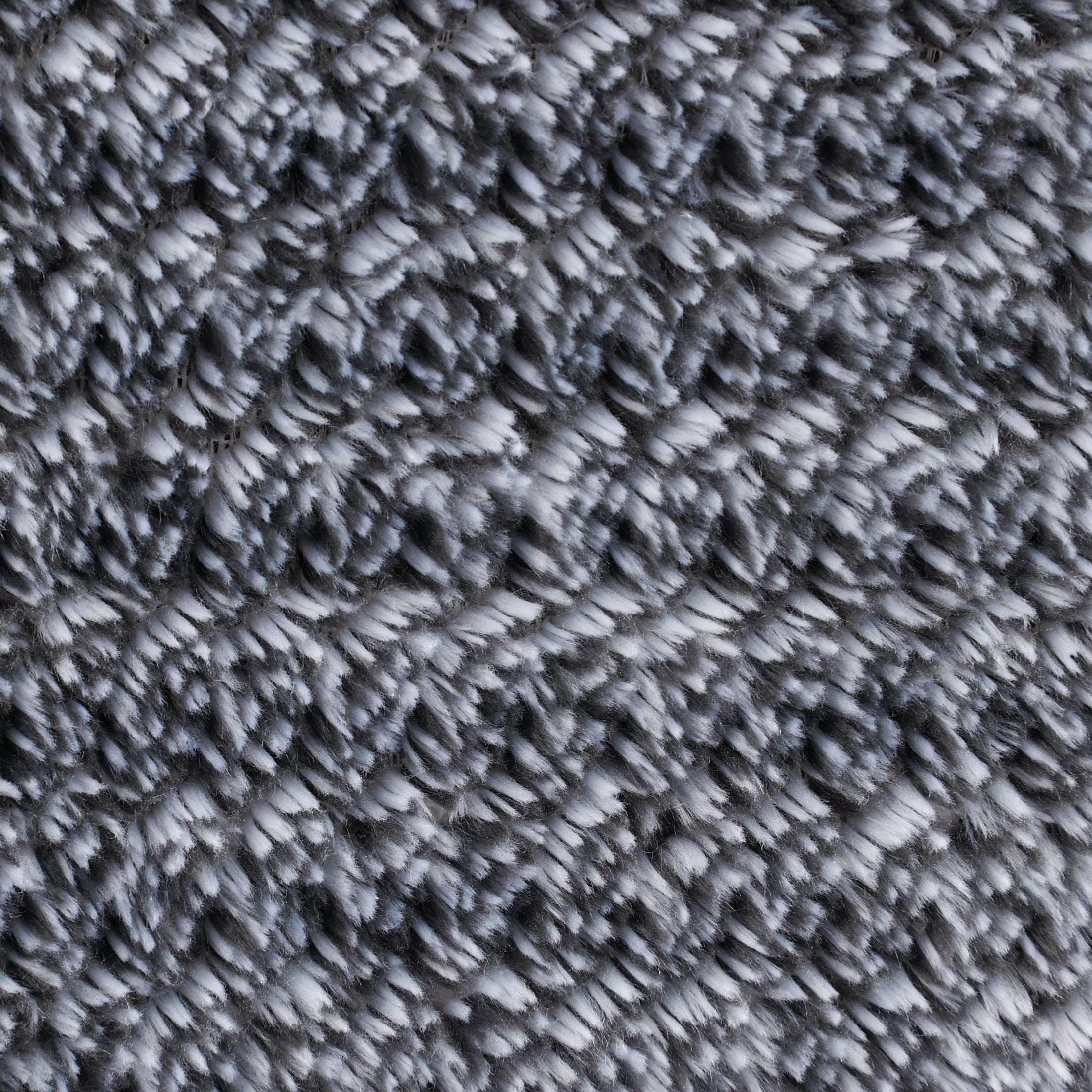 Decorative Knitted Plush Textured Heathered Soft Oversized Throw Blanket, Gray - Lightweight Plush Warm Blanket for All Seasons Detail