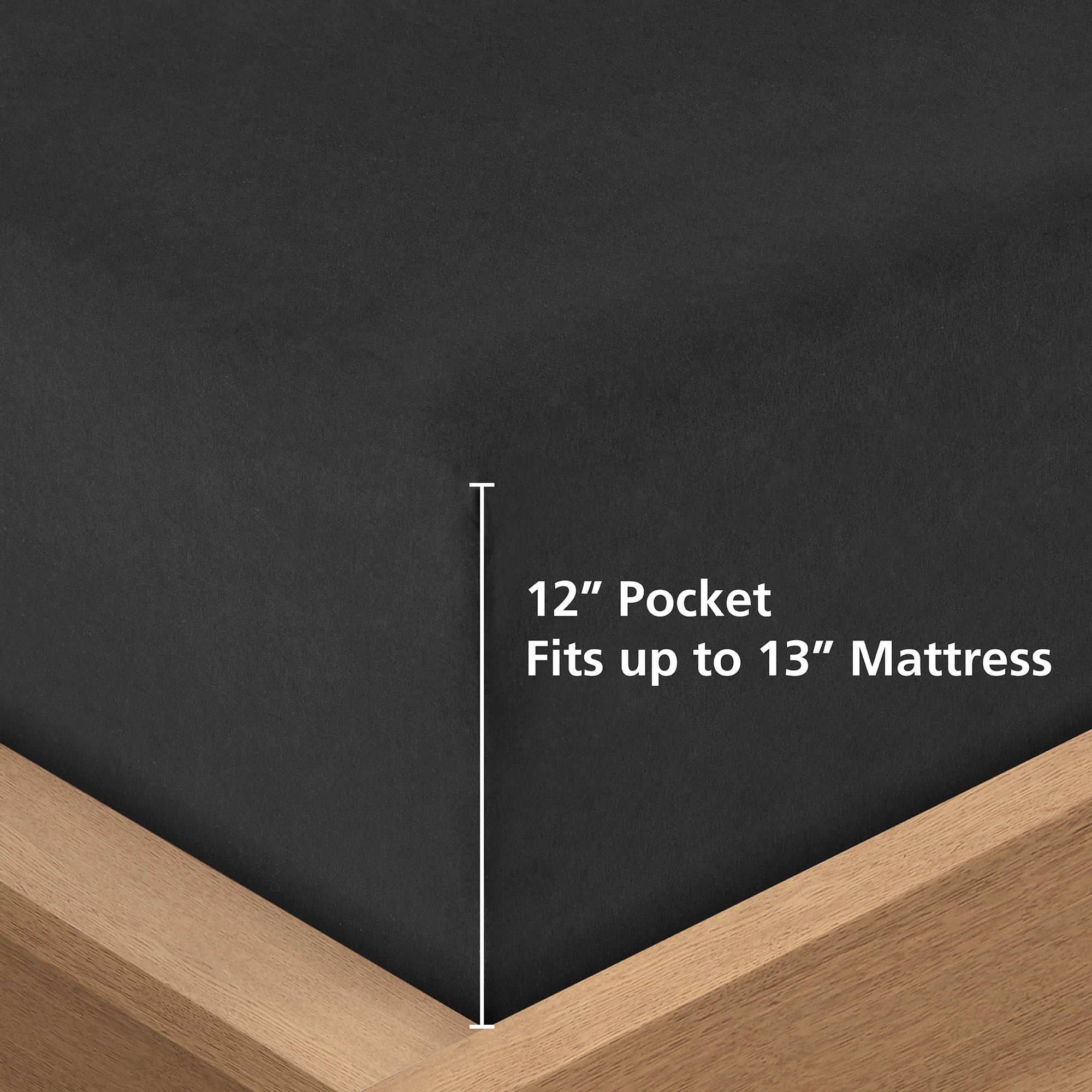 Heavyweight Warmth All in One Down Alt Reversible Comforter and Sheet set- 5 Piece, Twin, Black - Luxurious Quilted Duvet Cover Set Detail