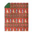 Decorative Knitted Holidays are Nice Silk Touch Throw Blanket with Sherpa Reverse 50 x 60 inches - Lightweight Plush Warm Blanket for All Seasons - Default Title