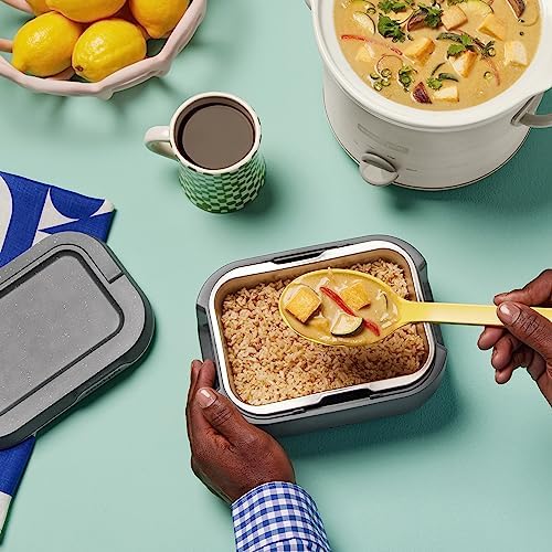 Rapid Heating Crock-Pot Portable Electric Lunch Box Food Warmer 28oz S14W - Self-Heating Lunch Box for Office and Car Travel Detail