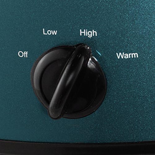 Programmable Crock-Pot 7 Quart Manual Slow Cooker – Turquoise S25U - Programmable Slow Cooker with Oval Ceramic Pot Detail