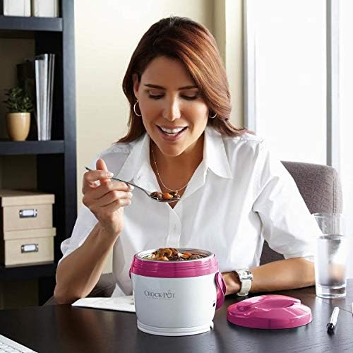 Mini Personal Crock-Pot Lunch Crock Portable Food Warmer 20oz – Pink S03U - Self-Heating Lunch Box for Office and Car Travel Detail
