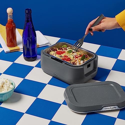 Rapid Heating Crock-Pot Portable Electric Lunch Box Food Warmer 28oz S14W - Self-Heating Lunch Box for Office and Car Travel Detail