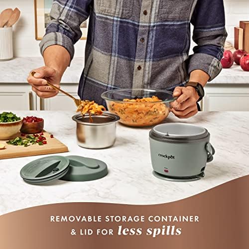 Self-Heating Crock-Pot Portable Electric Lunch Box Food Warmer – Green S21D - Portable Electric Lunch Box Food Warmer Detail