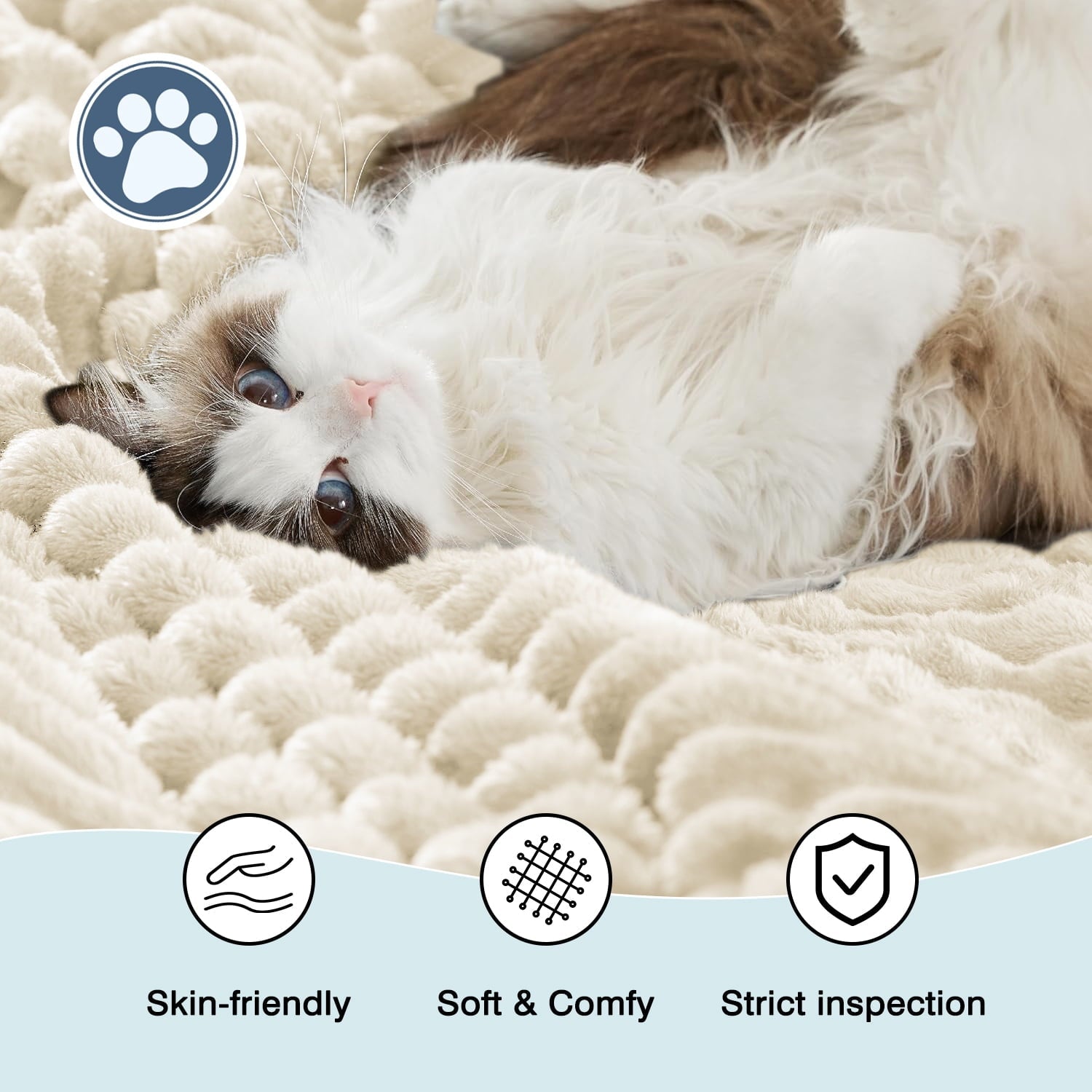 Cozy Fleece Extra Soft with Strip, Plush Fuzzy Cozy Bed s and s for Couch,Bed,Sofa,Lightweight and Versatile s for Office Bedroom... - Lightweight Plush Warm Blanket for All Seasons Detail